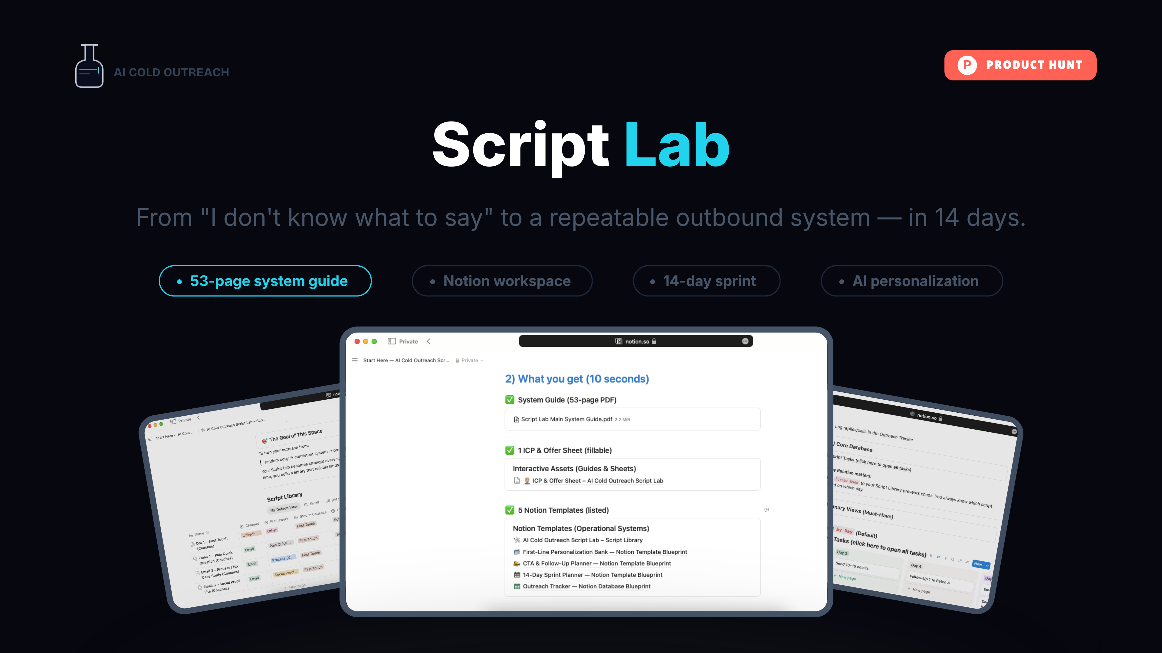 The AI Cold Outreach Script Lab gallery image