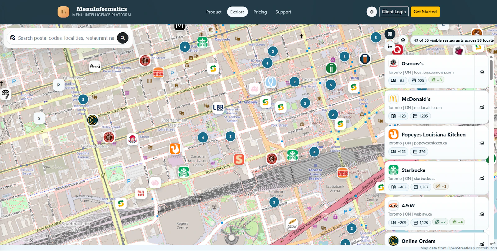 MenuInformatics screenshot 1