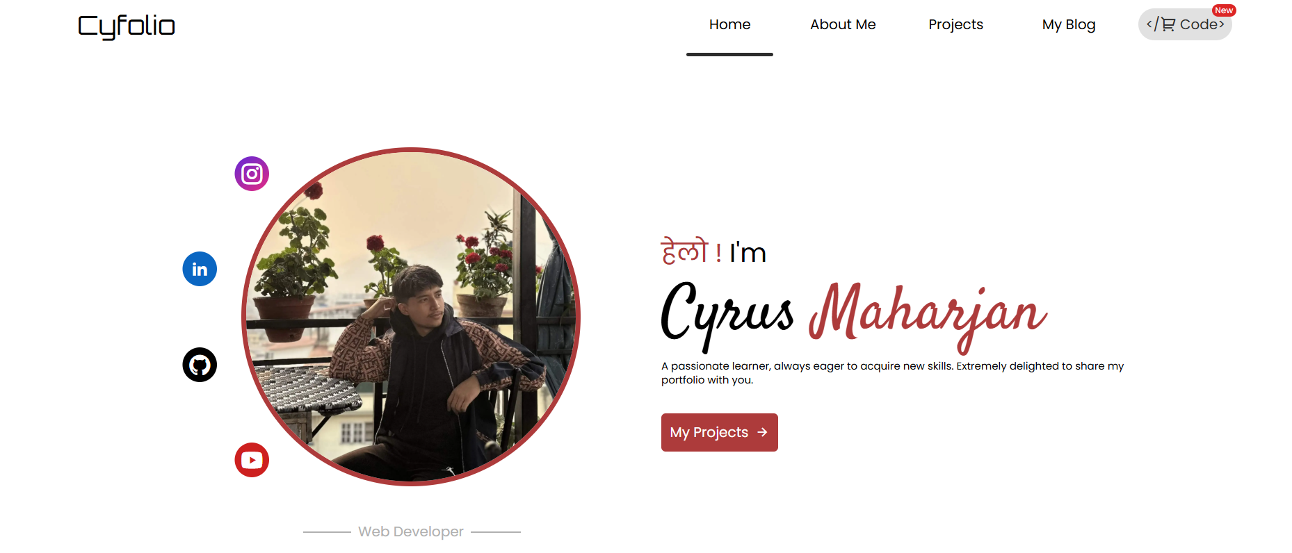 Cyfolio - Main product screenshot demonstrating key features and user interface