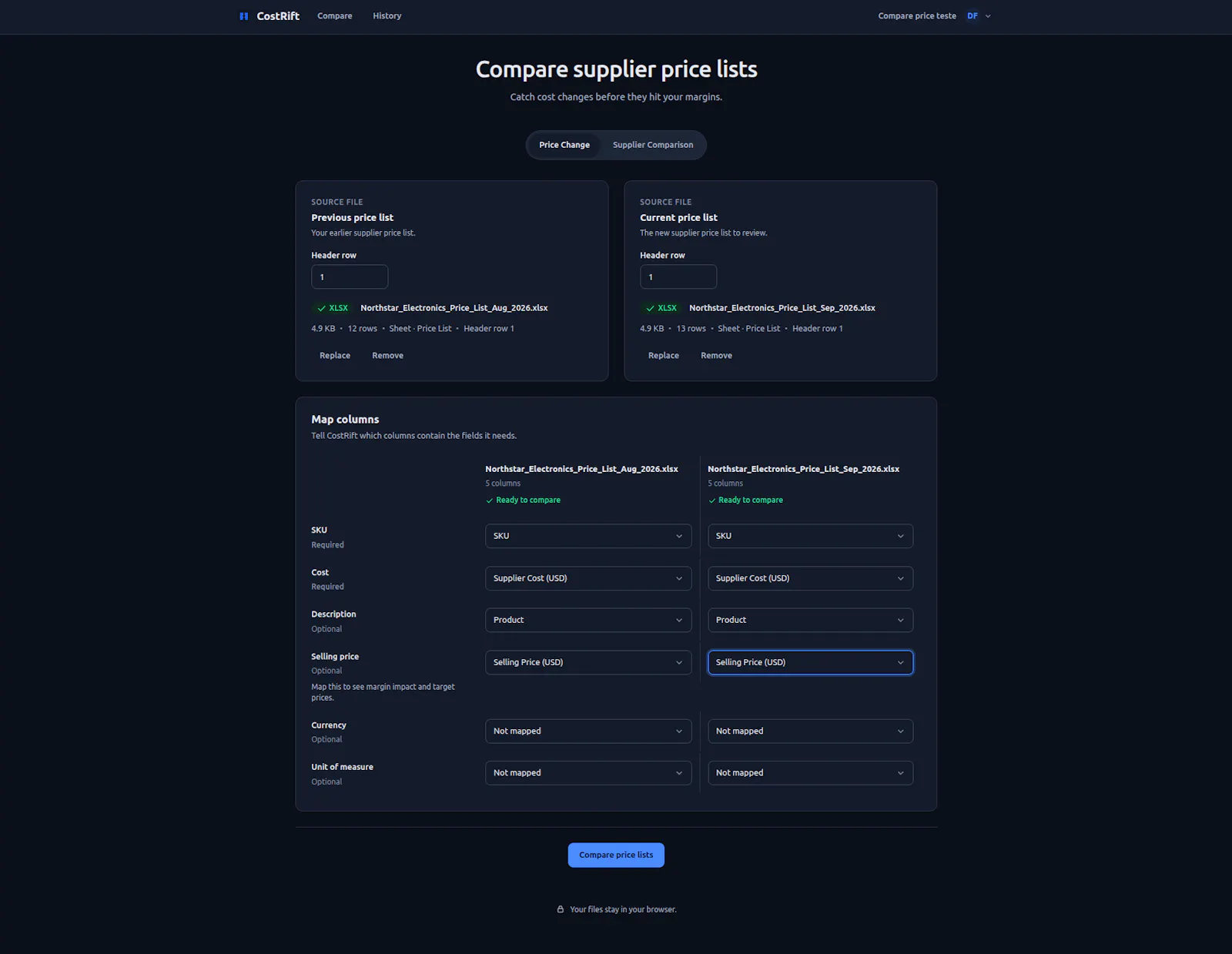 CostRift screenshot 3