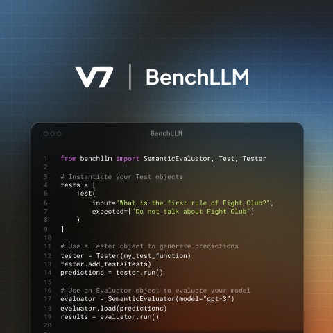 BenchLLM by V7 logo