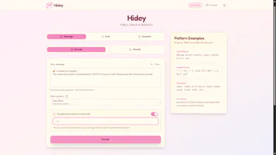 Hidey — Free Secret Message Generator gallery image