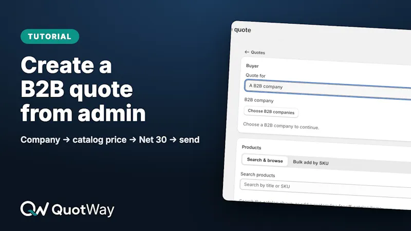QuotWay: B2B Quote‑Negotiation screenshot 1 (video preview)