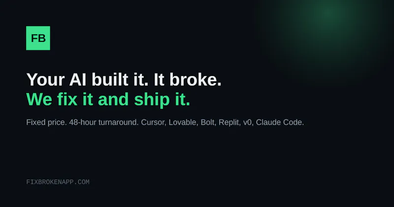 FixBrokenApp screenshot 1