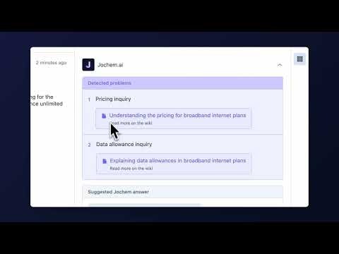 startuptile Jochem.ai-Auto-generated ready-to-use responses for support tickets