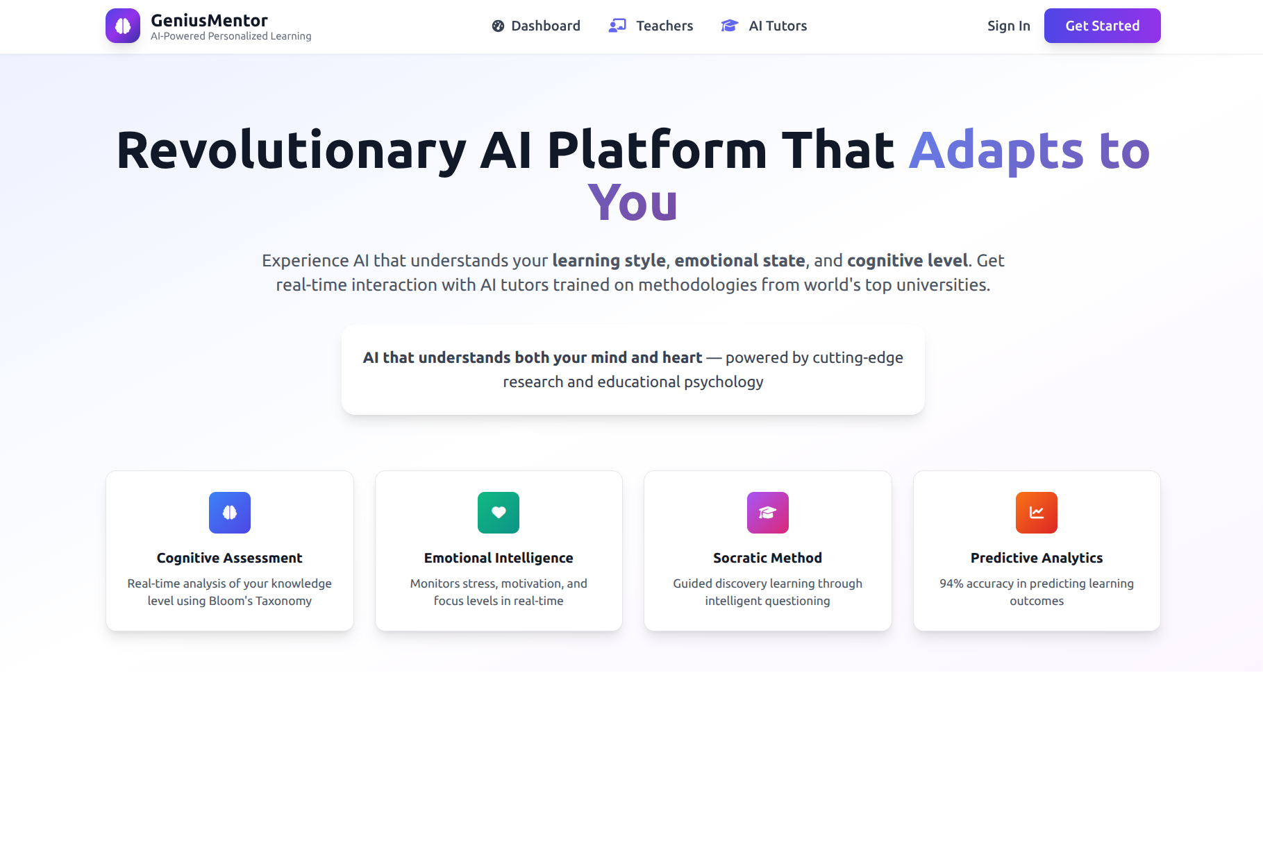 Geniusmentor AI gallery image