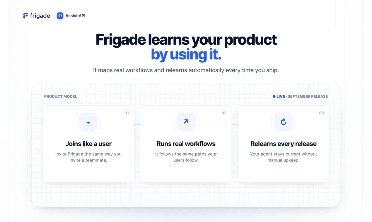 Frigade Assist API gallery image