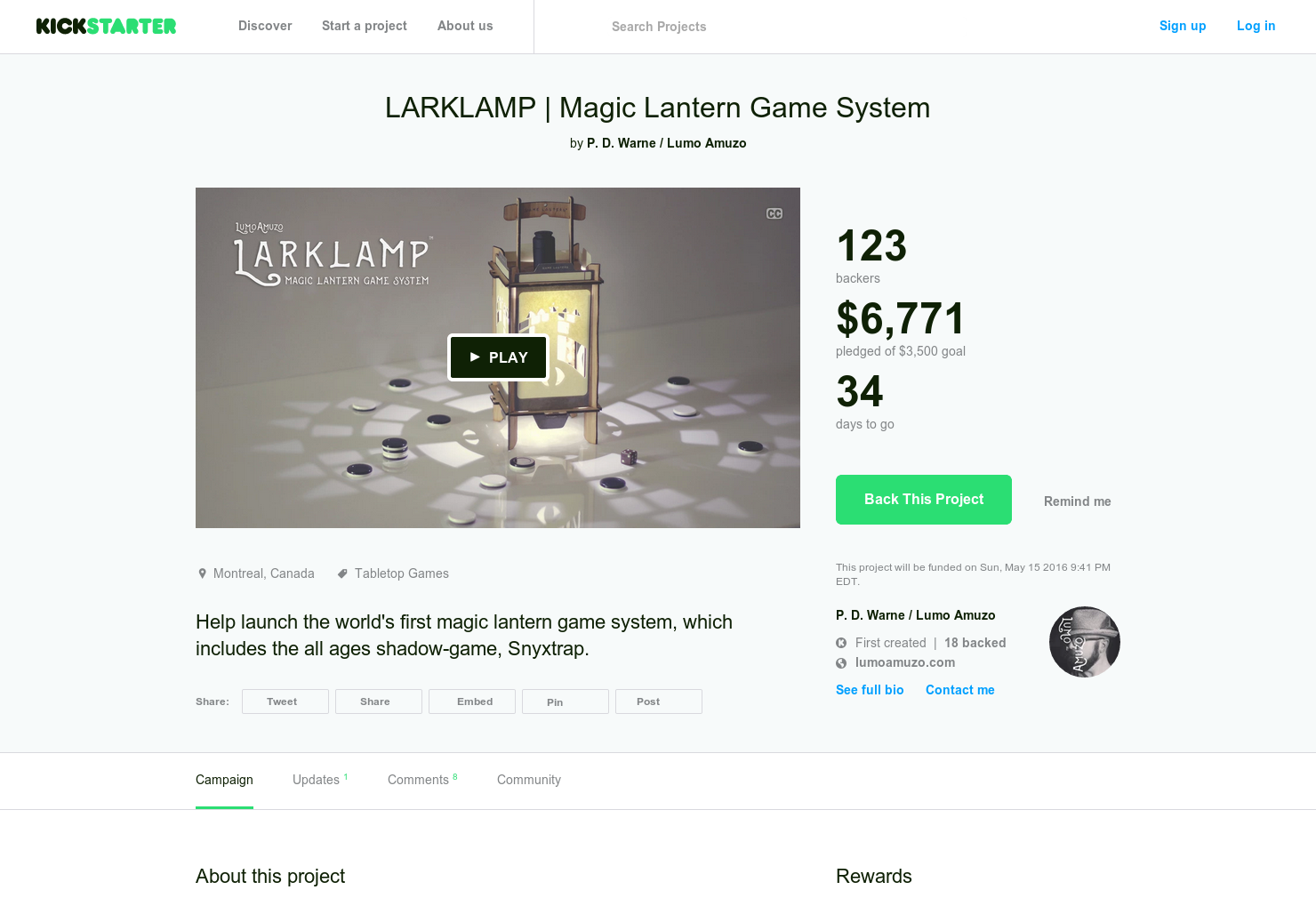 Larklamp gallery image