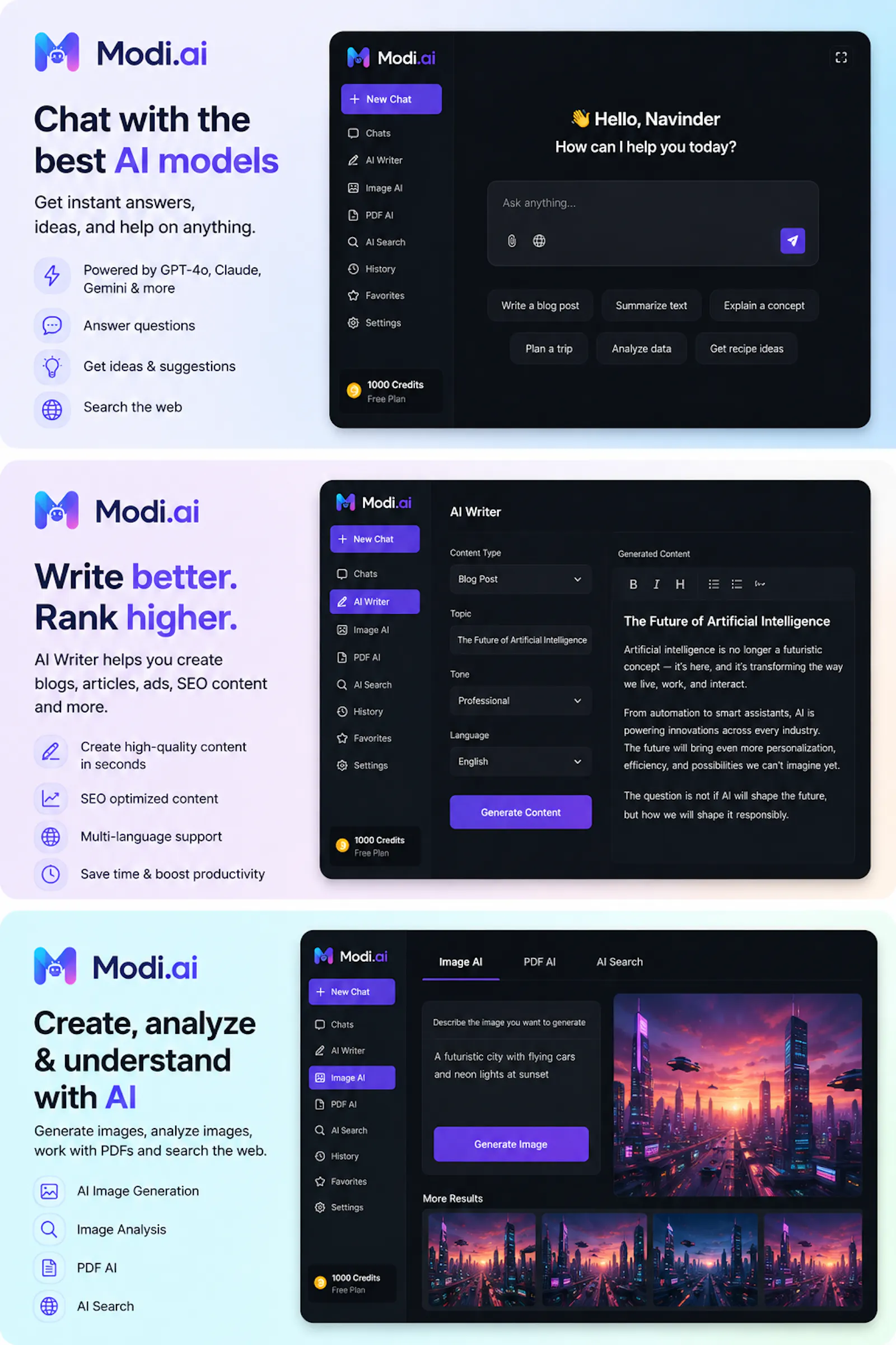 Modi.ai screenshot 3