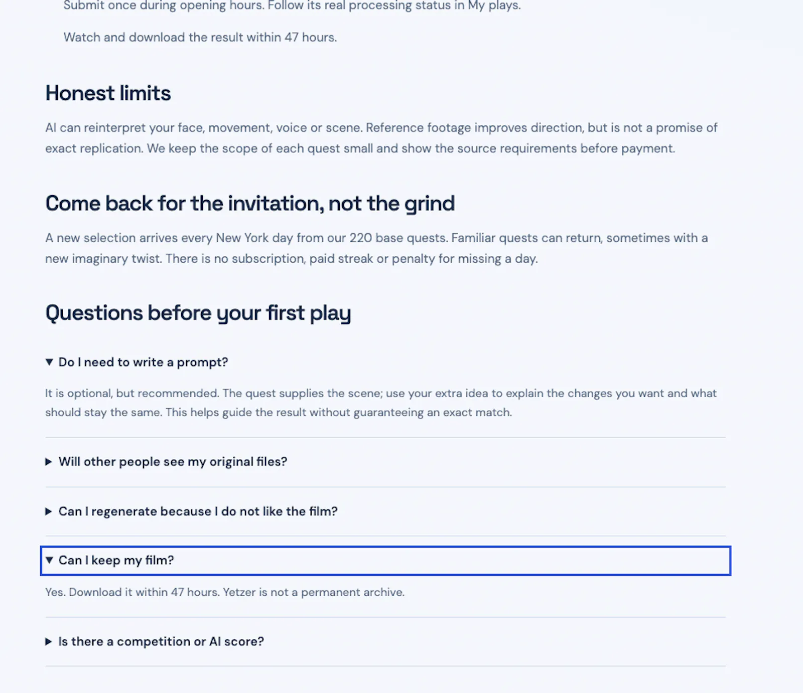 Yetzer screenshot 1