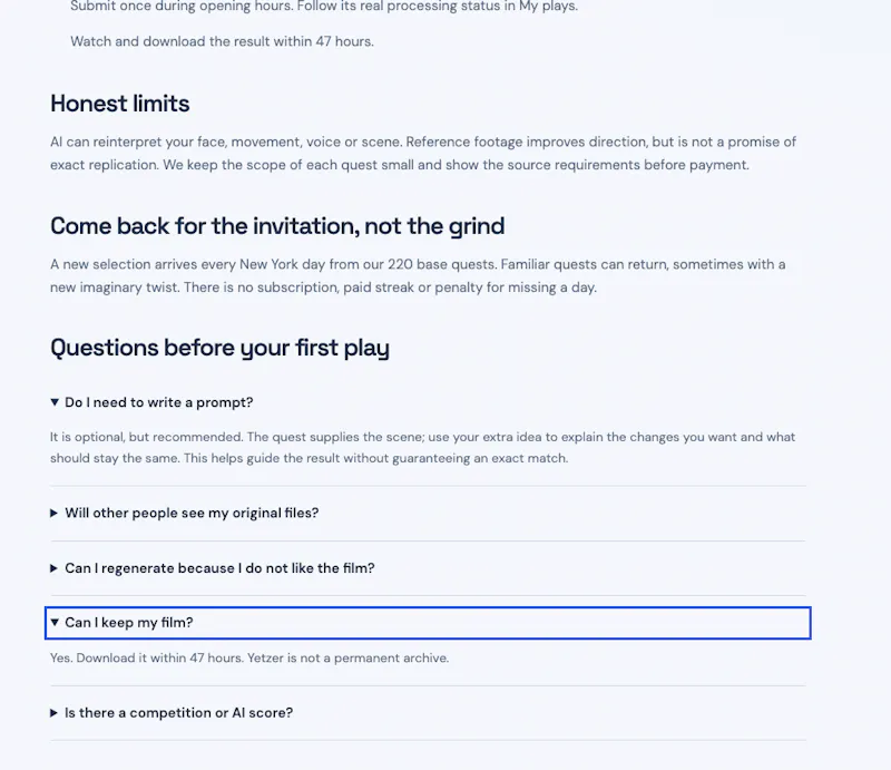 Yetzer screenshot 1