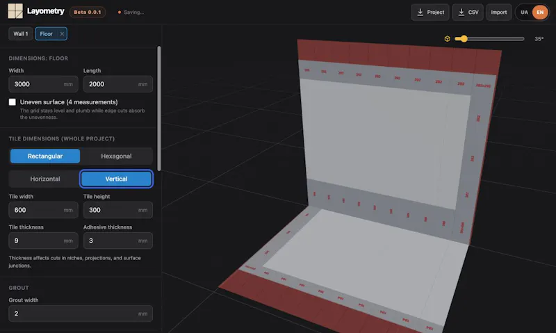 Layometry: Free 3D Tile Planner screenshot 7