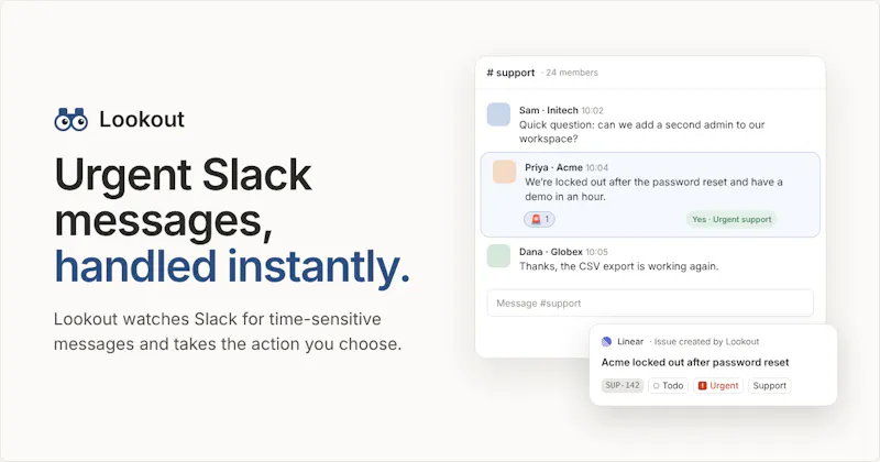 Lookout (for Slack) screenshot 6