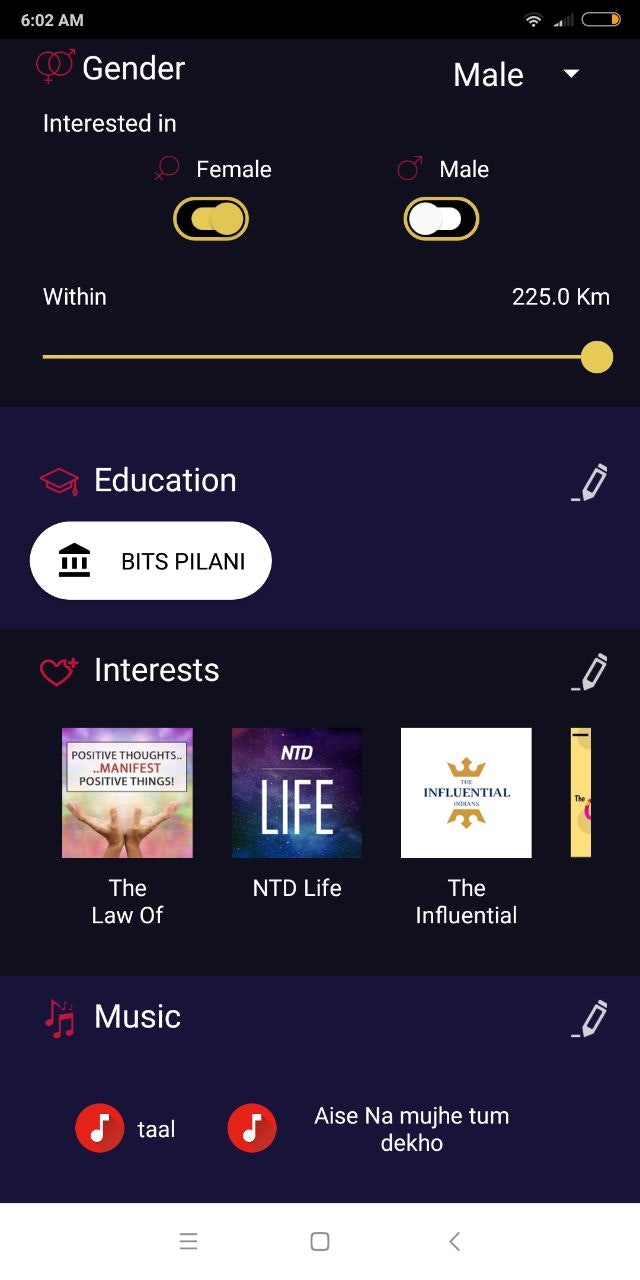 Titanic App - AI Based Feminist Dating App gallery image