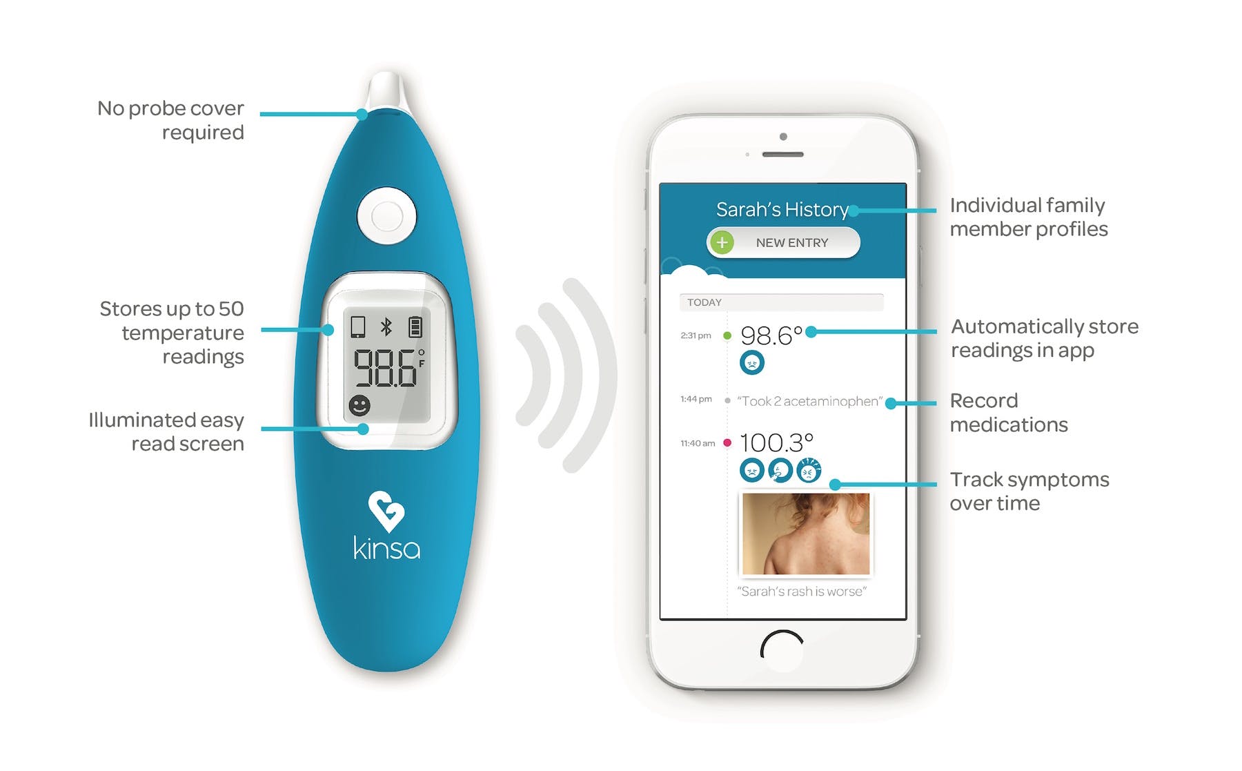 Kinsa Smart Ear Thermometer media 2
