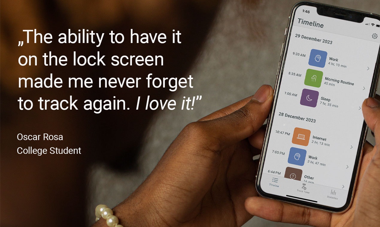 iOS 용 SavemyTime - 시간을 쉽게 추적하고 낭비되는 시간을 제거하십시오 미디어 7
