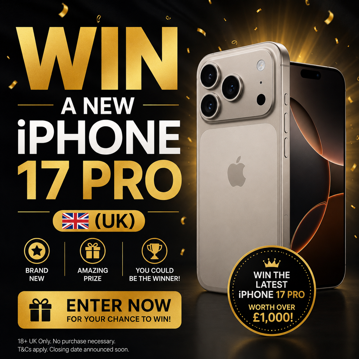 Win A New iPhone 17 Pro (UK)