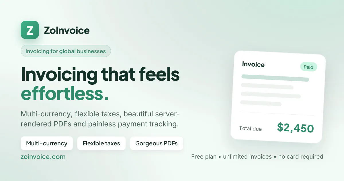 ZoInvoice gallery image