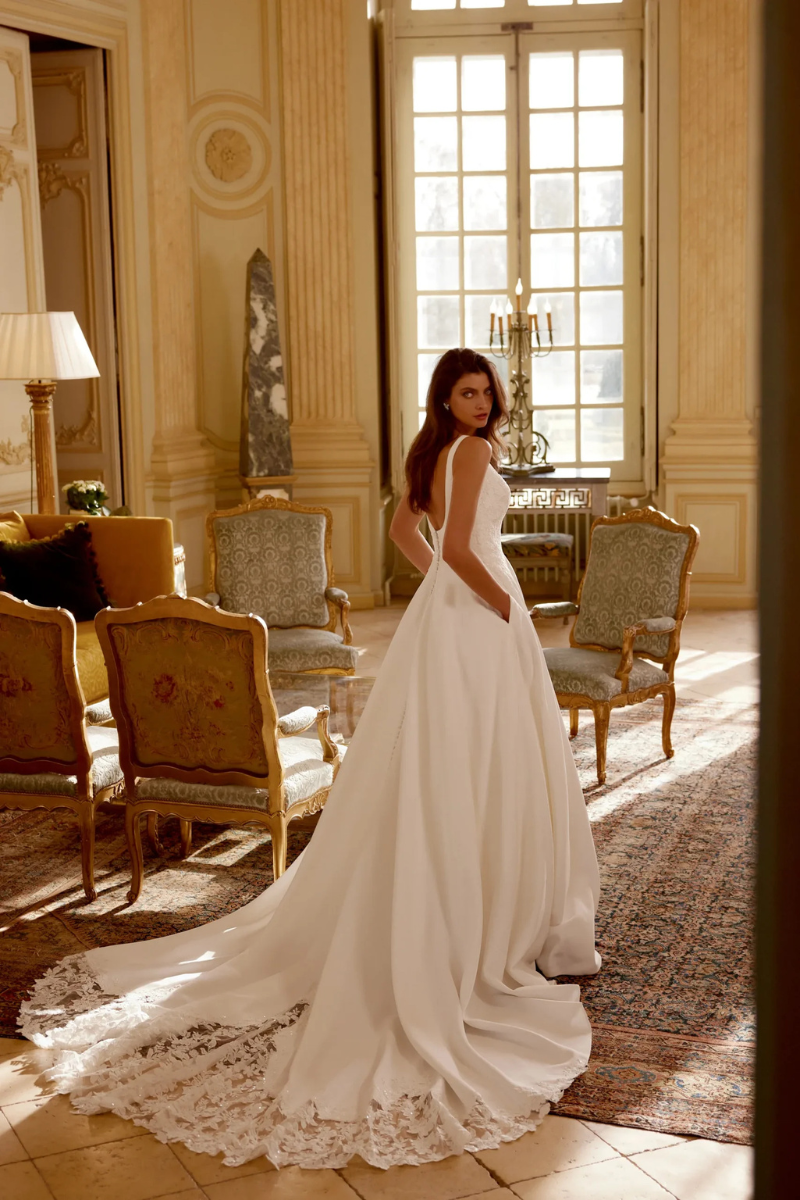 Gibson 88316 | Satin Lace Ballgown