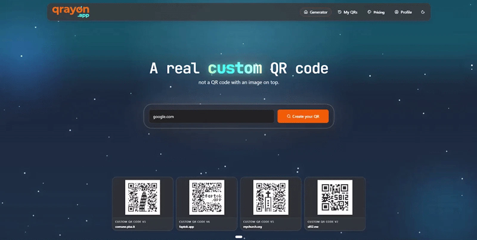 Qrayon screenshot 1 (video preview)