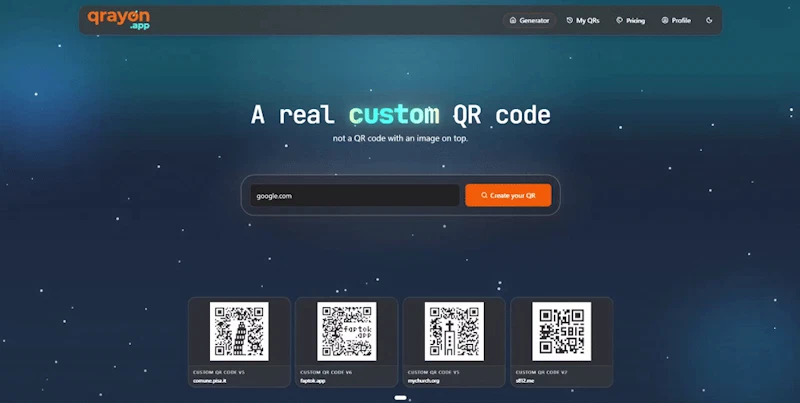 Qrayon screenshot 1 (video preview)