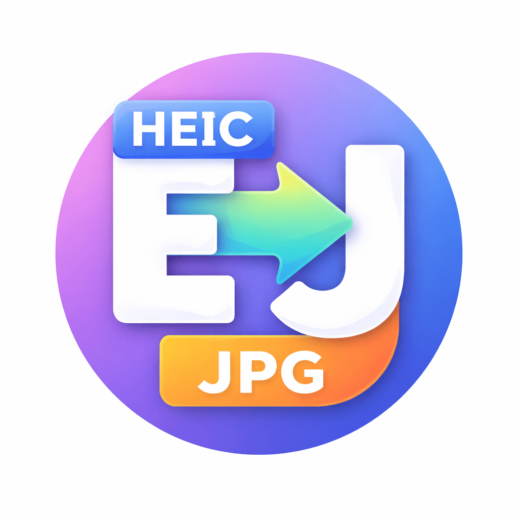 Easy HEIC to JPG - Free Image Converter - Product Hunt launch logo and brand identity
