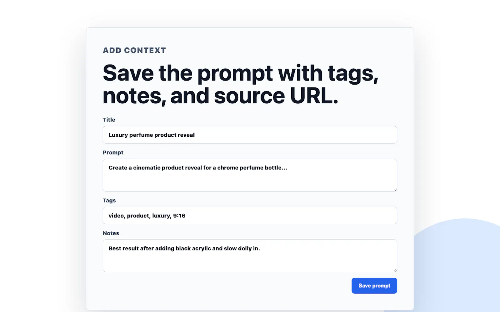 Save My Prompt screenshot 3