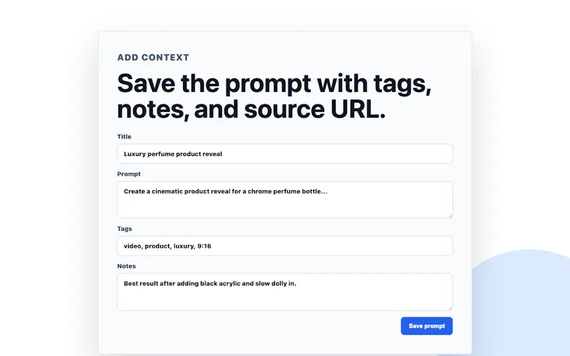 Save My Prompt screenshot 3