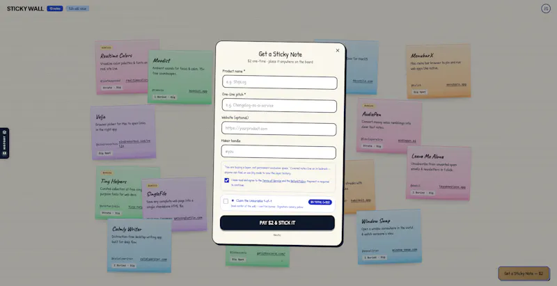 Sticky Wall screenshot 2