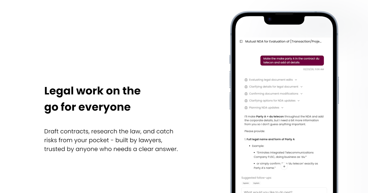 HAQQ Legal AI on Mobile