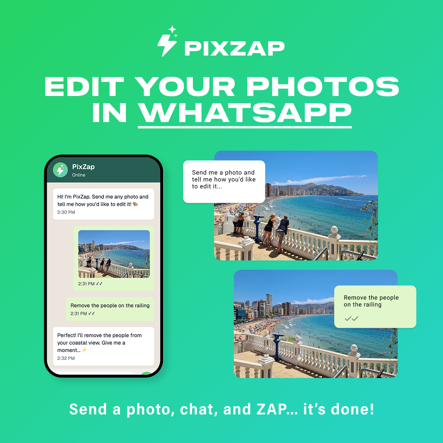 Media Pixzap - Chỉnh sửa ảnh của bạn ngay lập tức với WhatsApp 1