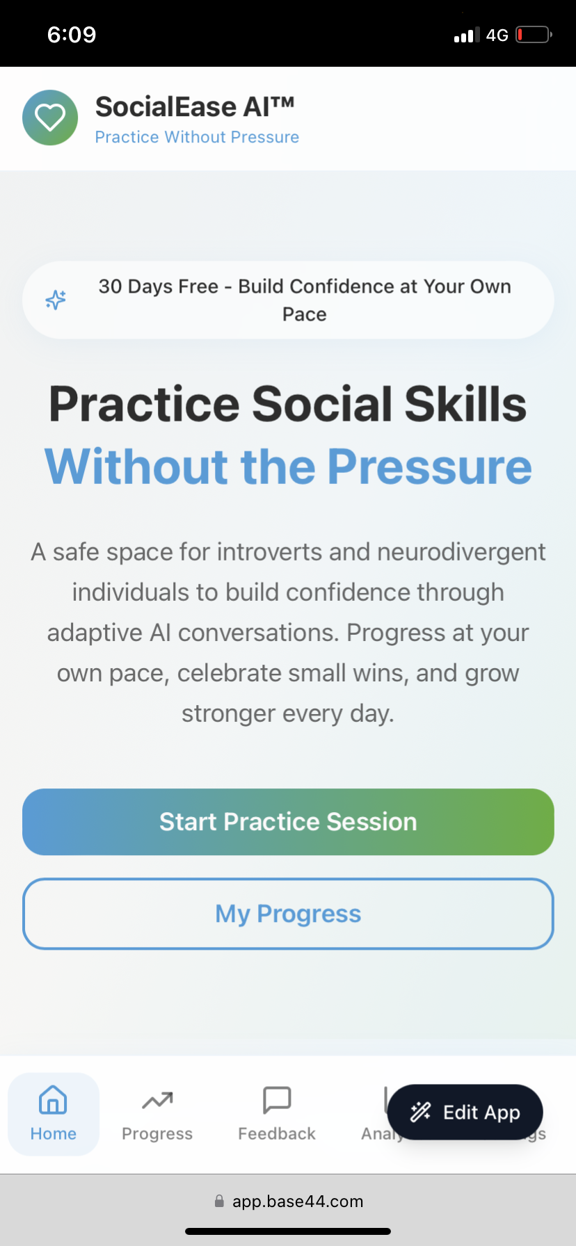 Média social-ease-ai - For introverts and neurodivergent users to build confidence 14