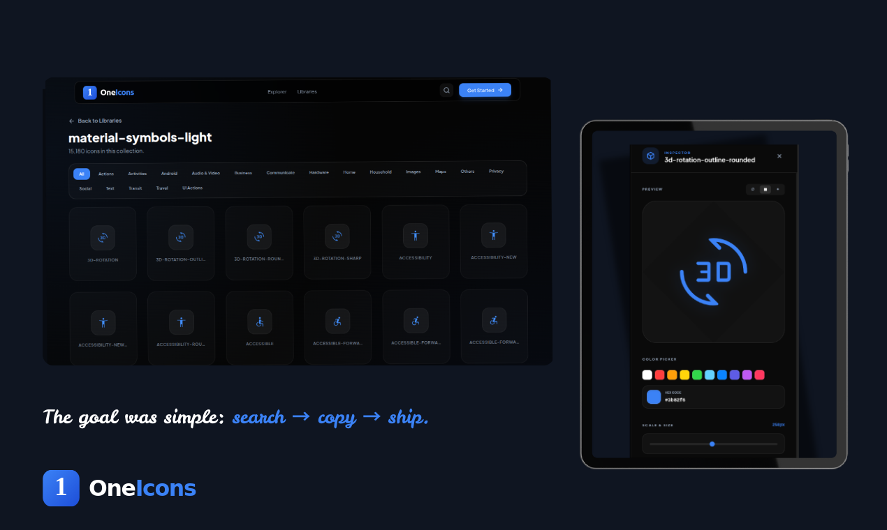 OneIcons gallery image