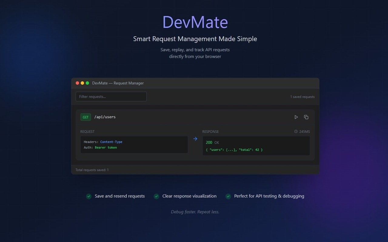 DevMate - Screenshot 3 showing product features and functionality