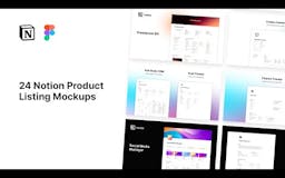 24 Notion Product Listing Templates media 1