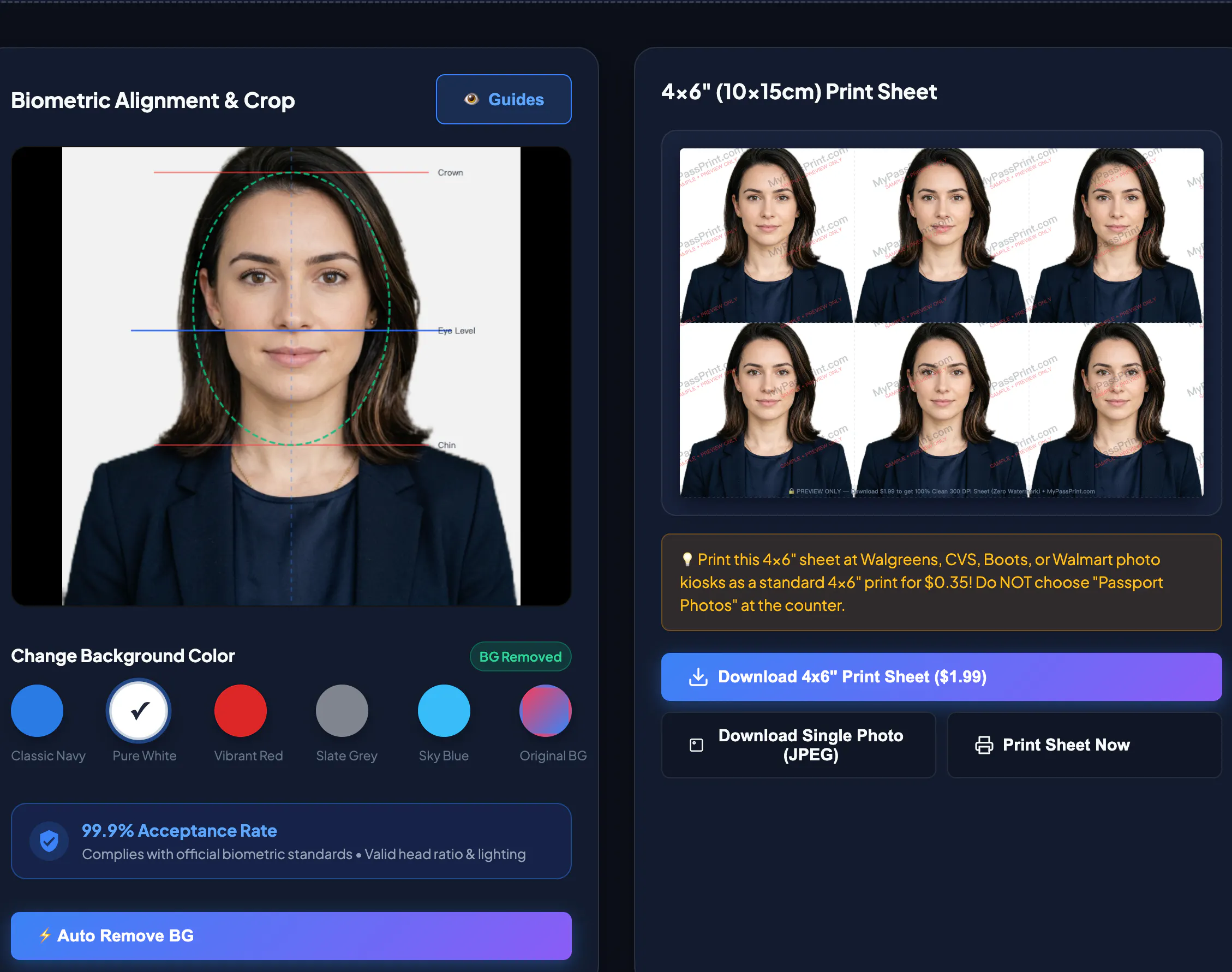 MyPassPrint Online Passport Photo Maker gallery image