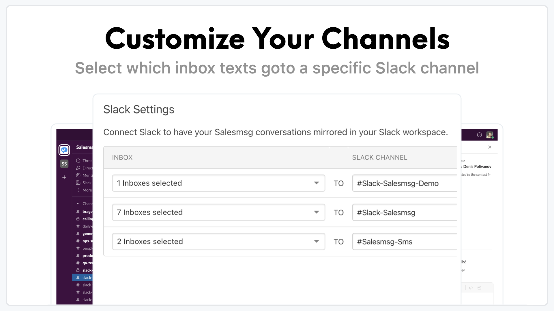 Mídia 6 de Salesmsg para Slack