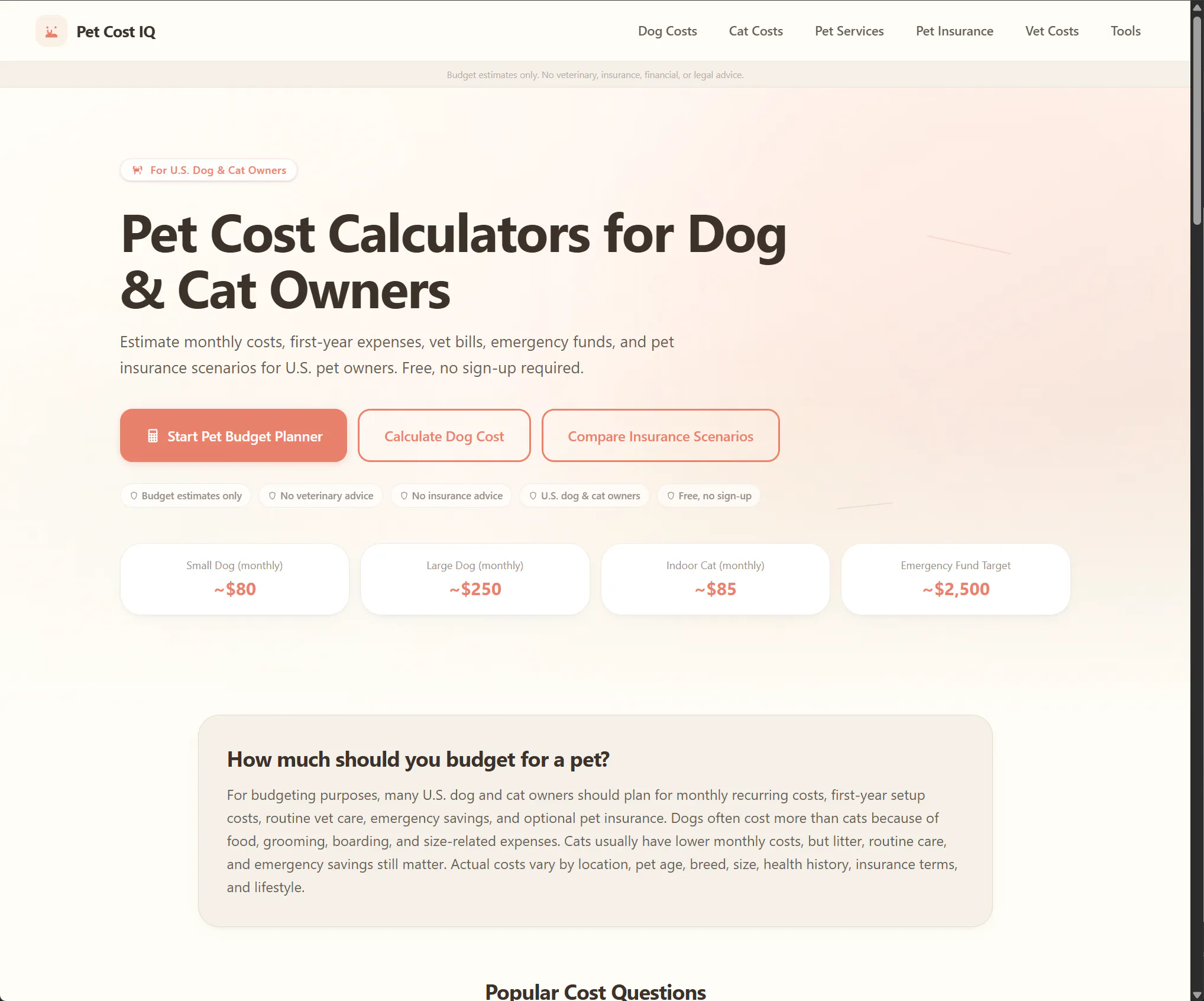 Pet Cost IQ