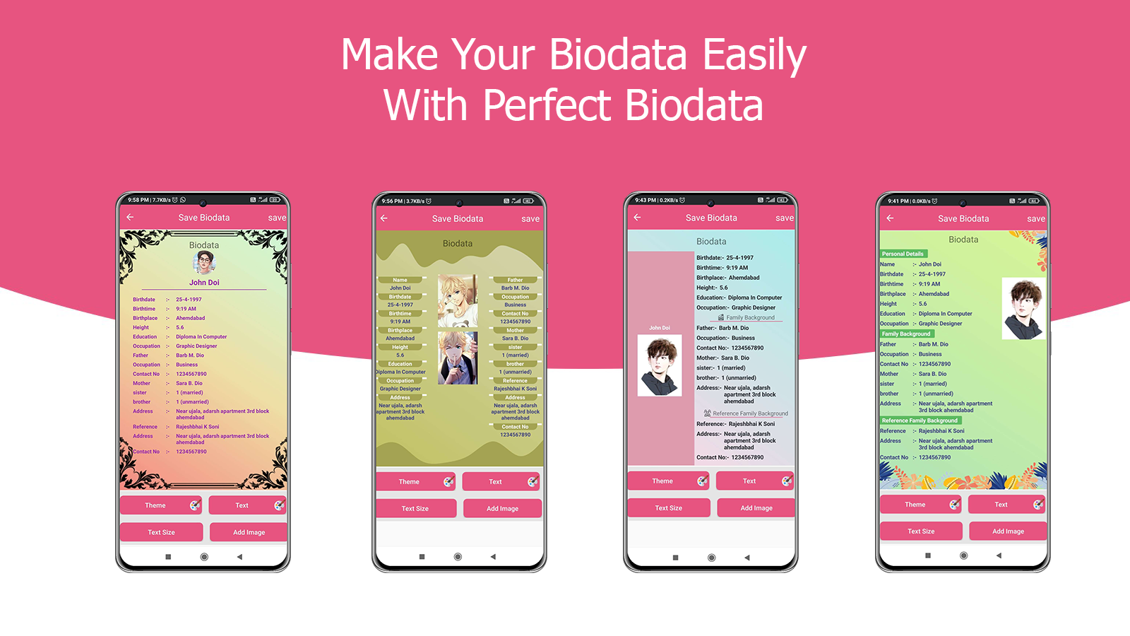 Perfect Biodata Maker gallery image