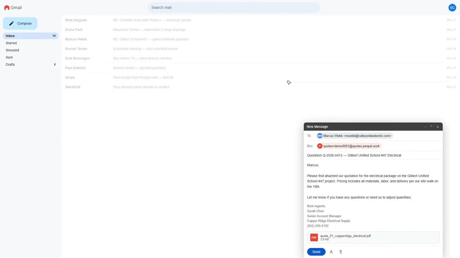 Penpal.work screenshot 1 (video preview)