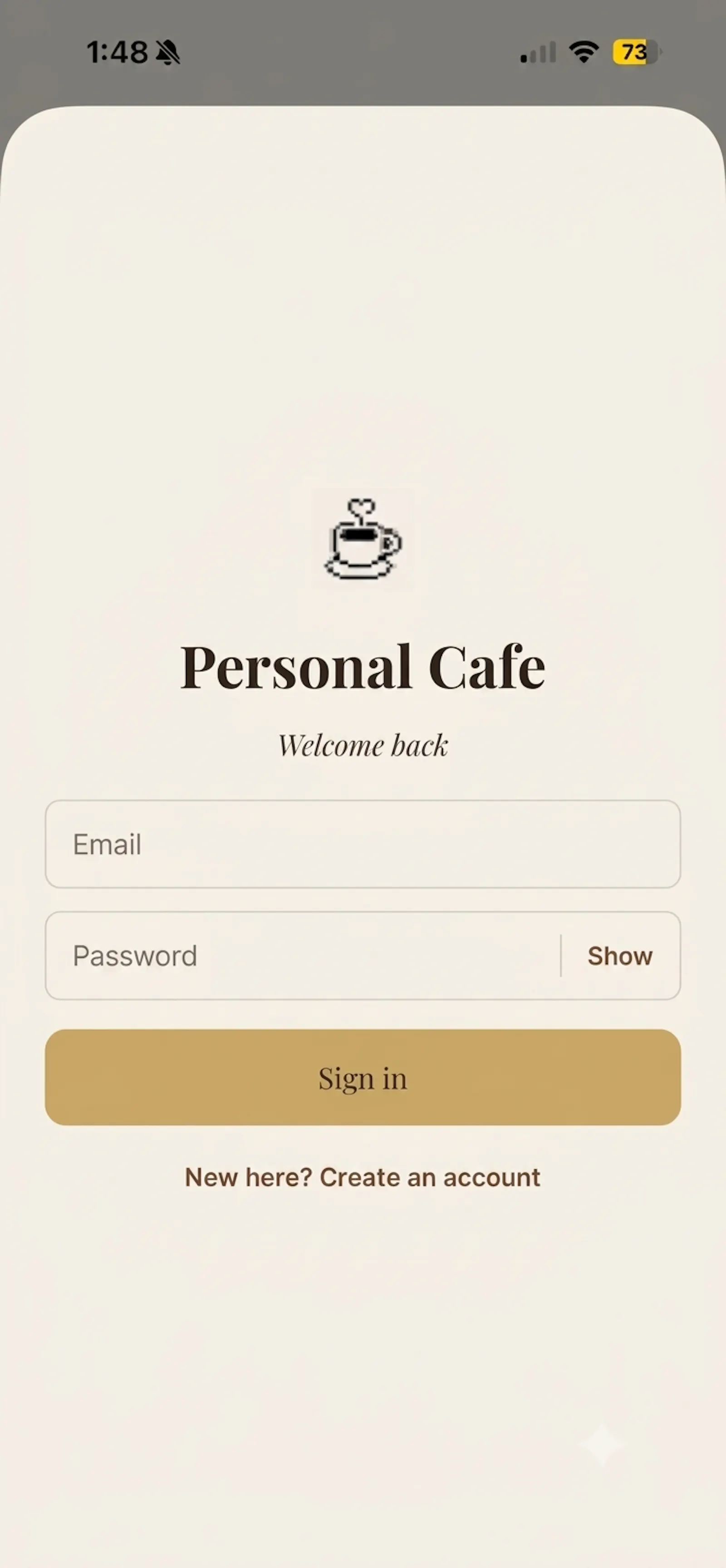 Personal Cafe screenshot 2