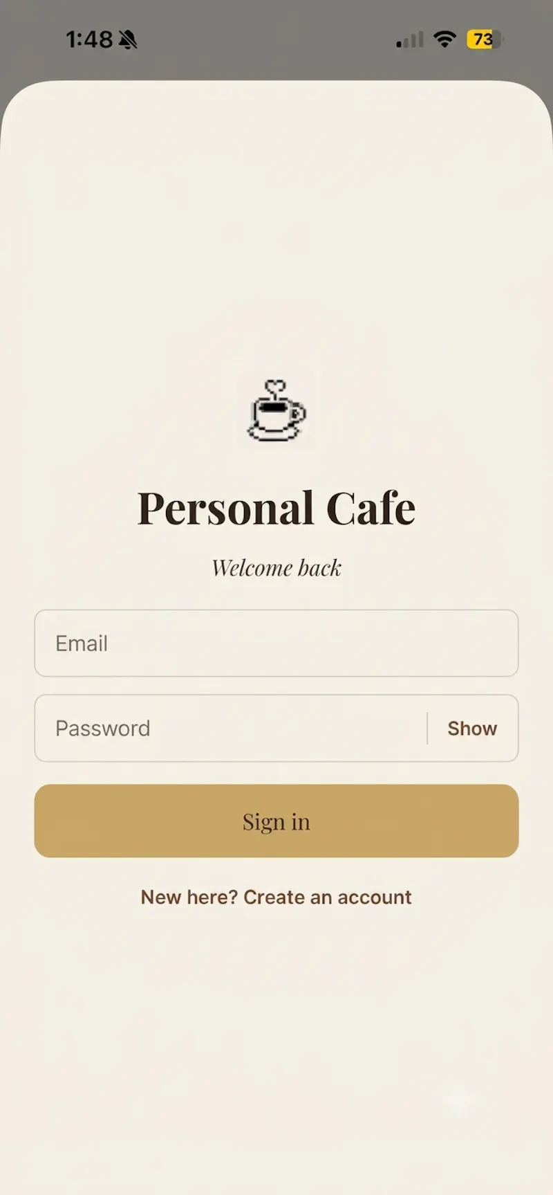 Personal Cafe screenshot 2