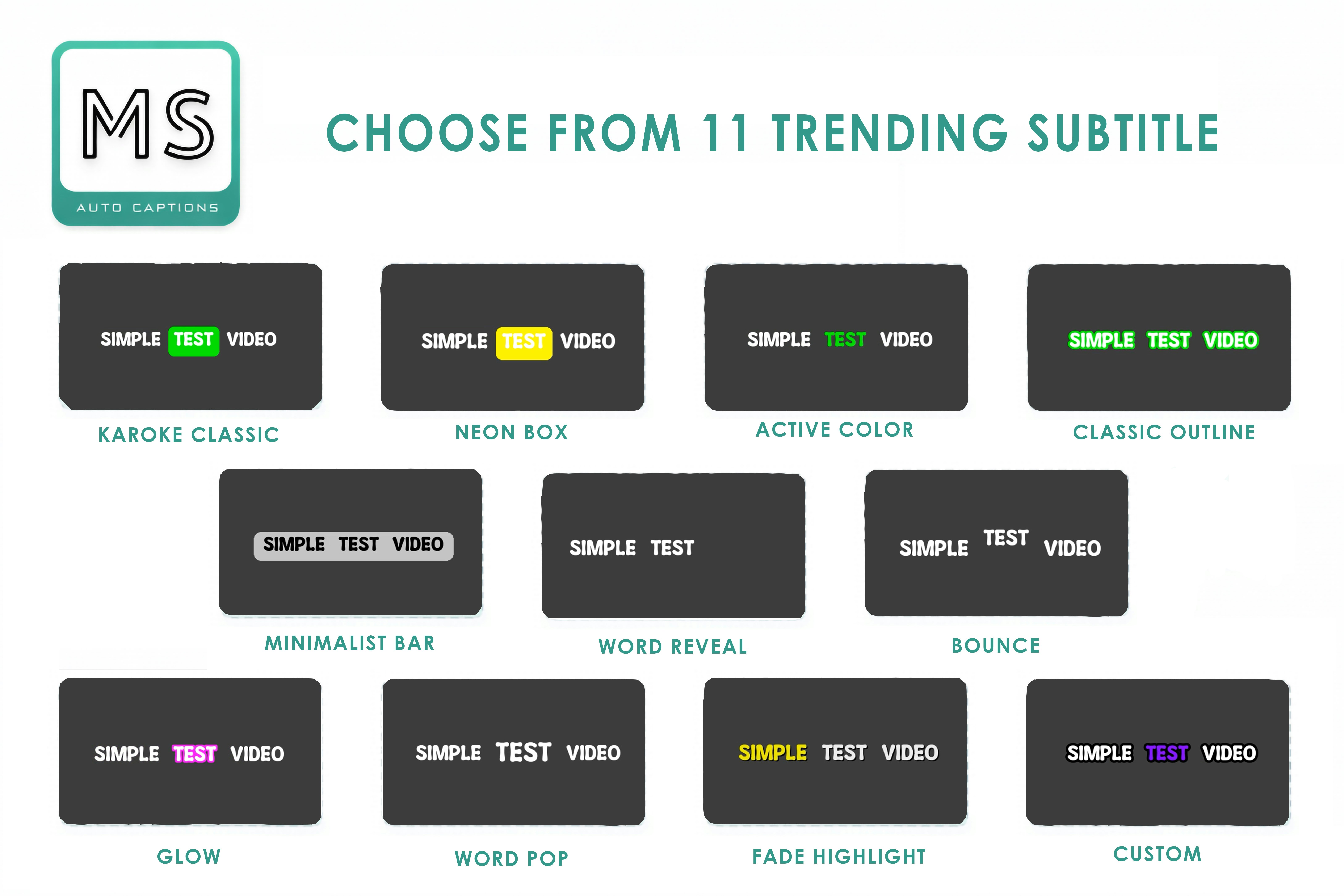 MS AUTO CAPTIONS gallery image