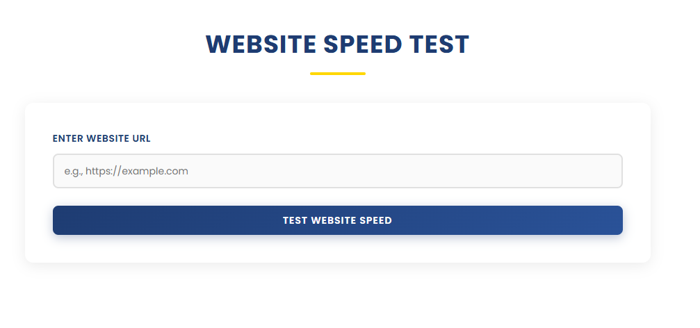 Website Speed Test Online  - Main product screenshot demonstrating key features and user interface