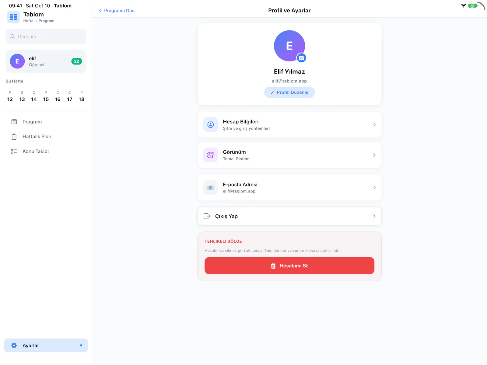 Tablom screenshot 1