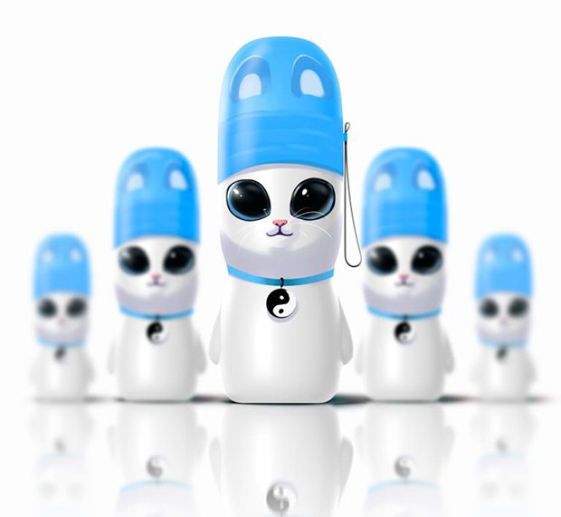 Charming personized vacuum water bottle ! gallery image