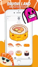 Animated Sushi Love Emojis iMessage gallery image