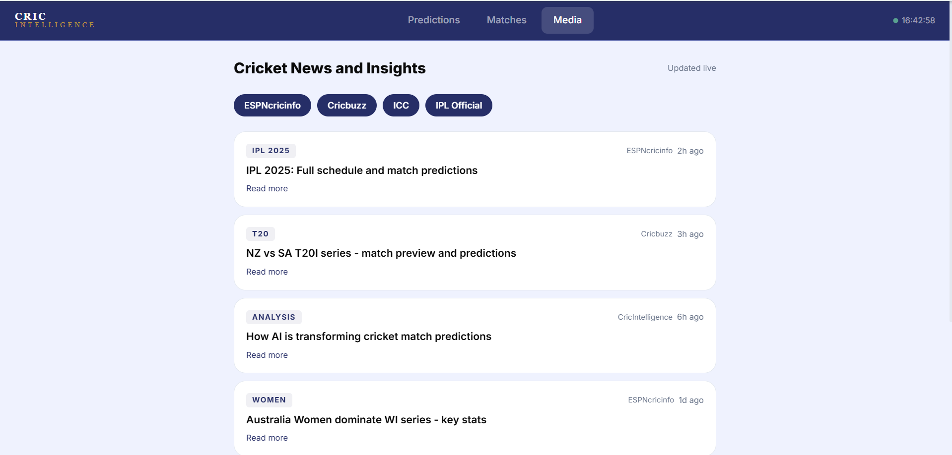 CricIntelligence gallery image