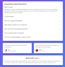 Free AI-Powered Youtube Video Summaries gallery image