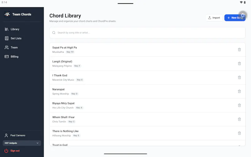 Team Chords screenshot 2